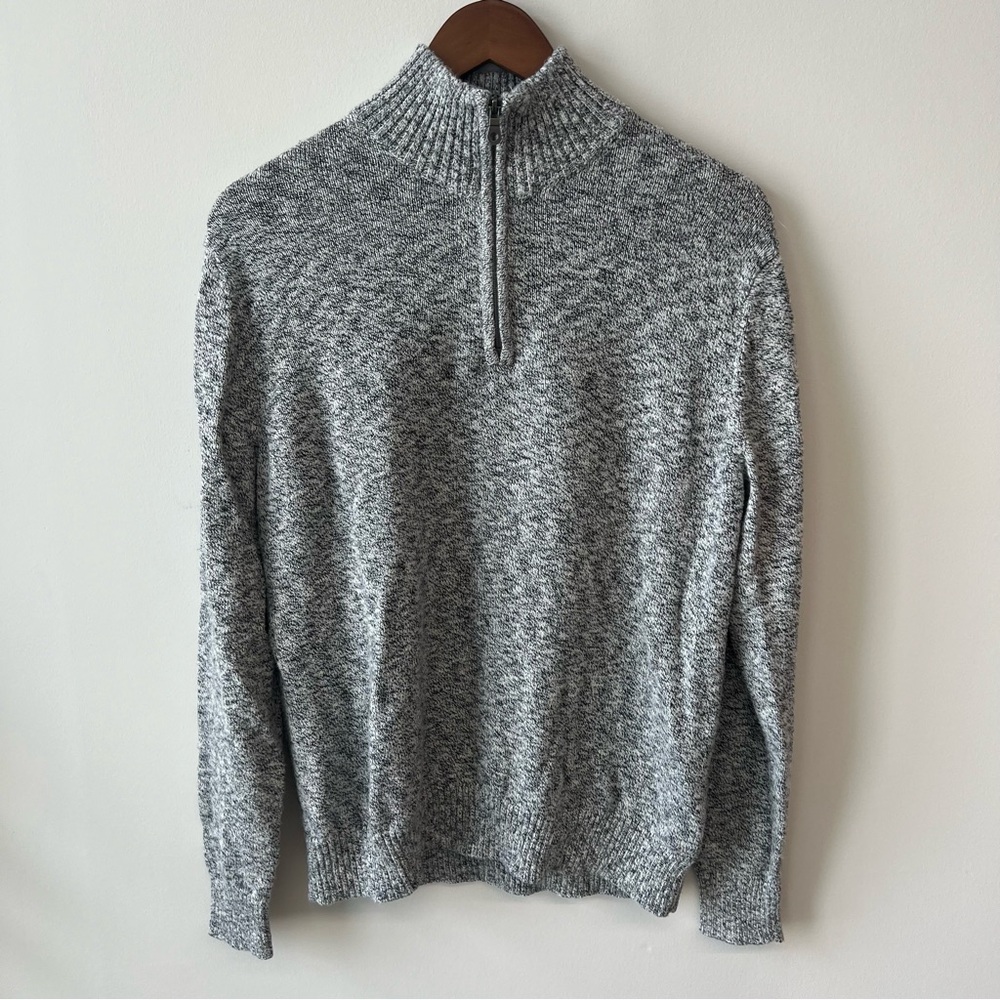 Heather Grey Men’s Quarter Zip Sweater